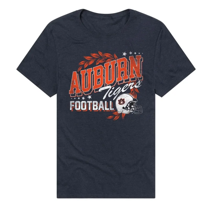 Auburn University Tigers Classic Football Unisex Adult Heathered Premium T Shirt sold by Zulily