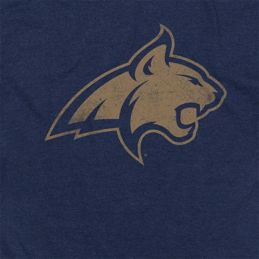 Montana State University Simple Distressed Logo Unisex Adult Heathered Premium T Shirt sold by Zulily product image thumbnail 5