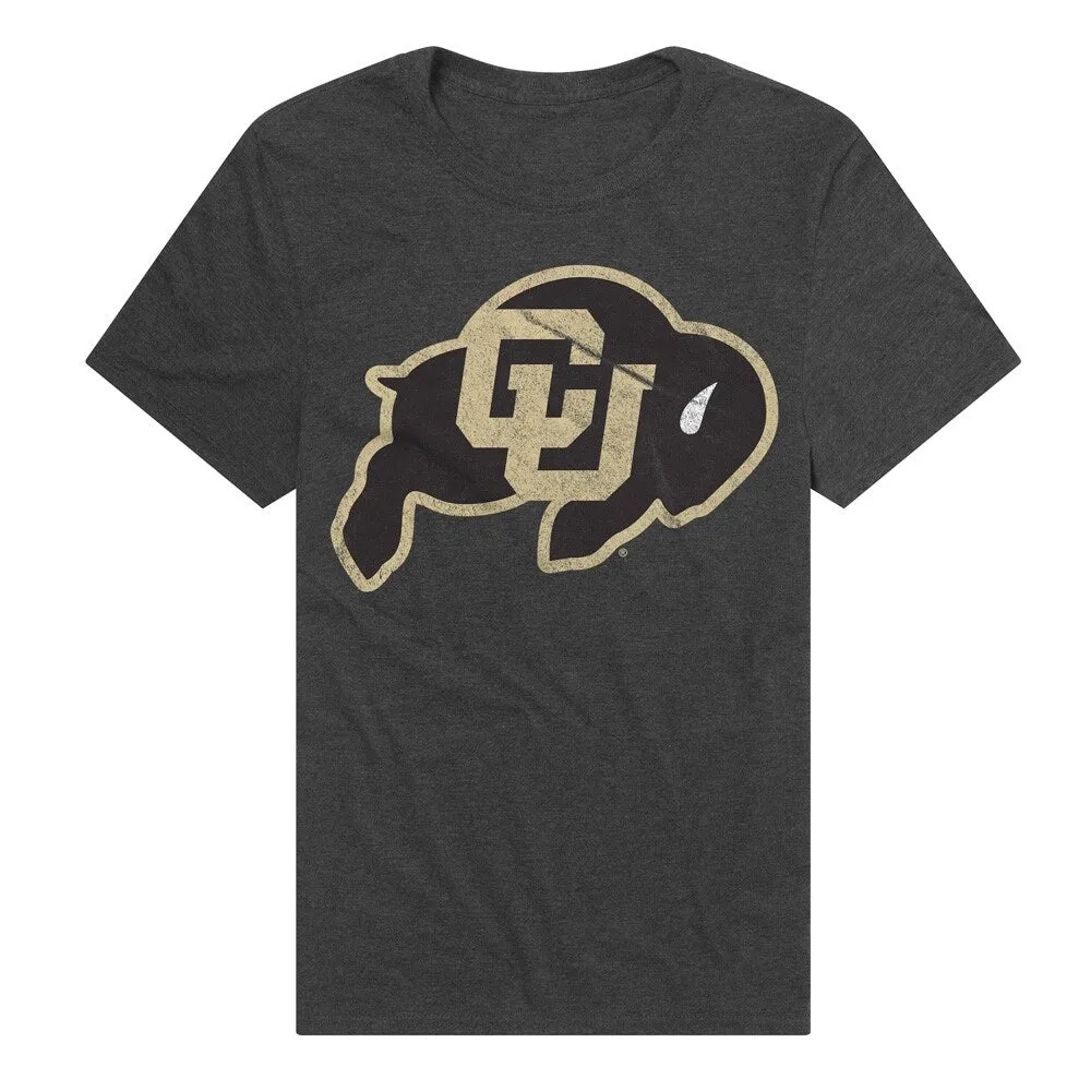 University of Colorado Primary Logo Unisex Adult Heathered Premium T Shirt sold by Zulily