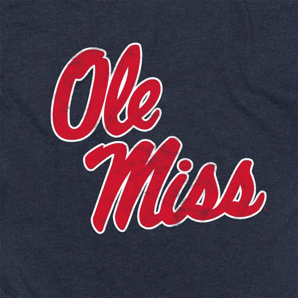 University of Mississippi Primary Logo Unisex Adult Heathered Premium T Shirt sold by Zulily product image thumbnail 3
