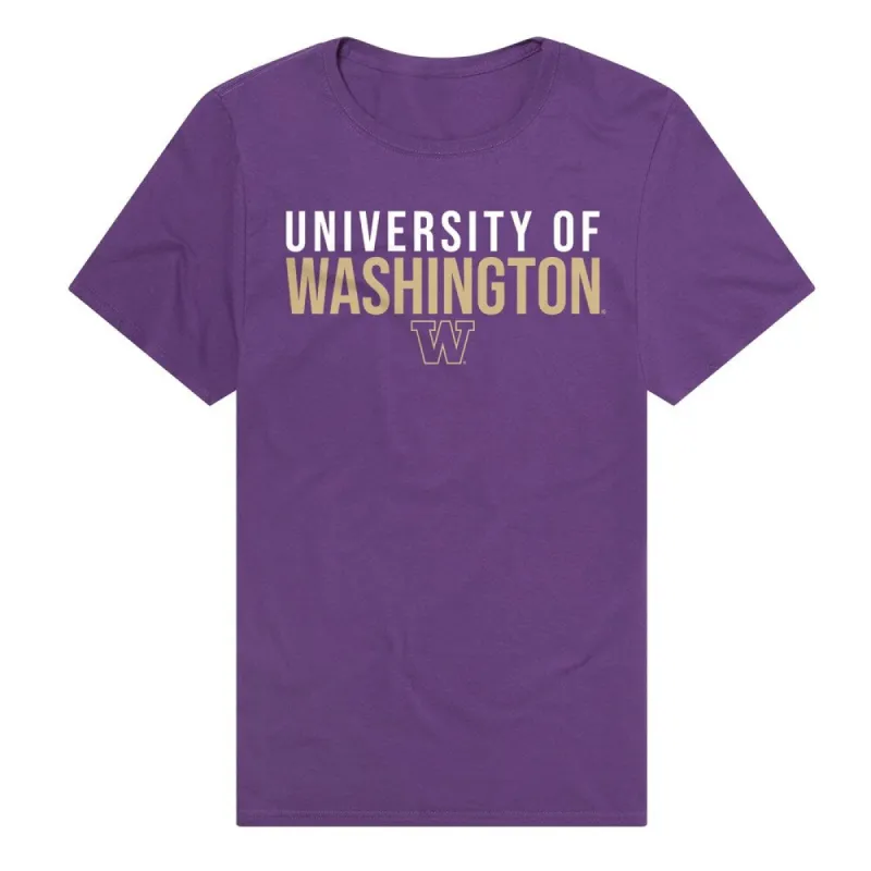 University of Washington Stacked Unisex Adult Premium T Shirt sold by Zulily