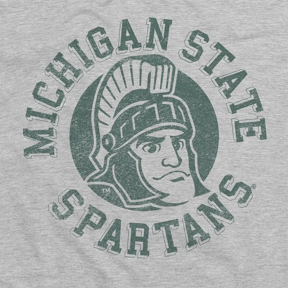 Michigan State University Classic Retro Stamp Logo Unisex Adult Heathered Premium T Shirt sold by Zulily product image thumbnail 4