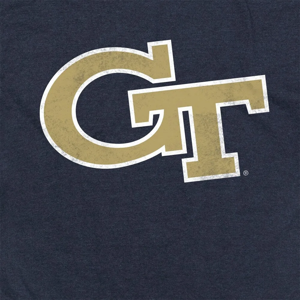 Georgia Tech Primary Logo Unisex Adult Heathered Premium T Shirt sold by Zulily product image thumbnail 4