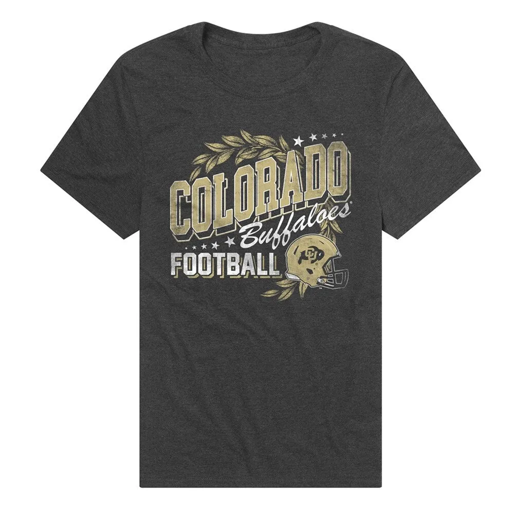 University of Colorado Buffaloes Classic Football Unisex Adult Heathered Premium T Shirt sold by Zulily