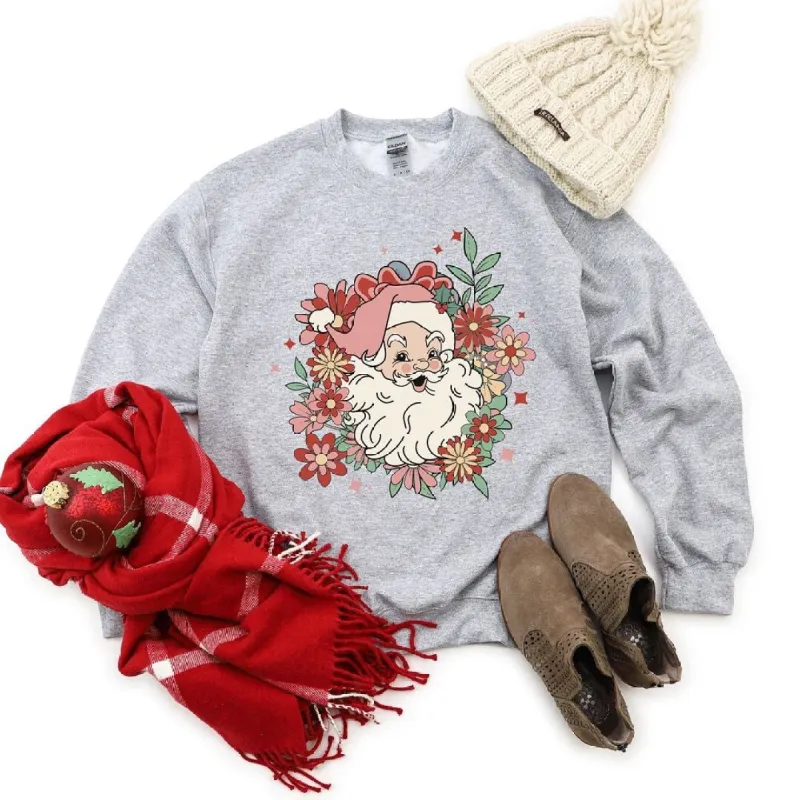 Floral Santa Graphic Sweatshirt sold by Zulily