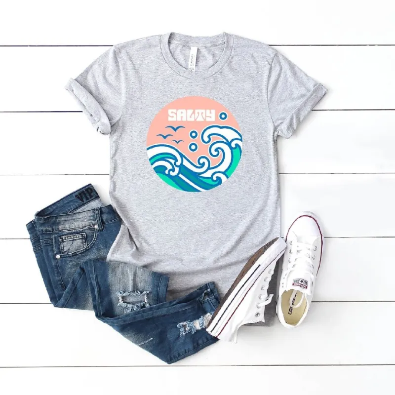 Salty Circle Short Sleeve Crewnneck Tee sold by Zulily