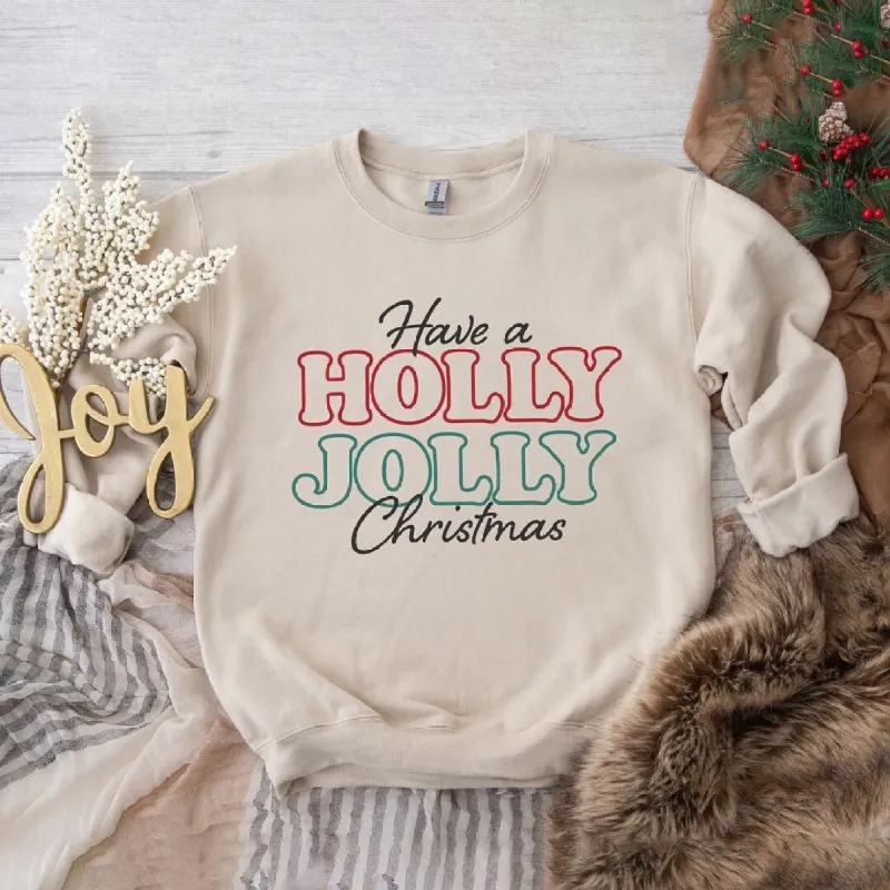 Have A Holly Jolly Christmas Graphic Sweatshirt sold by Zulily