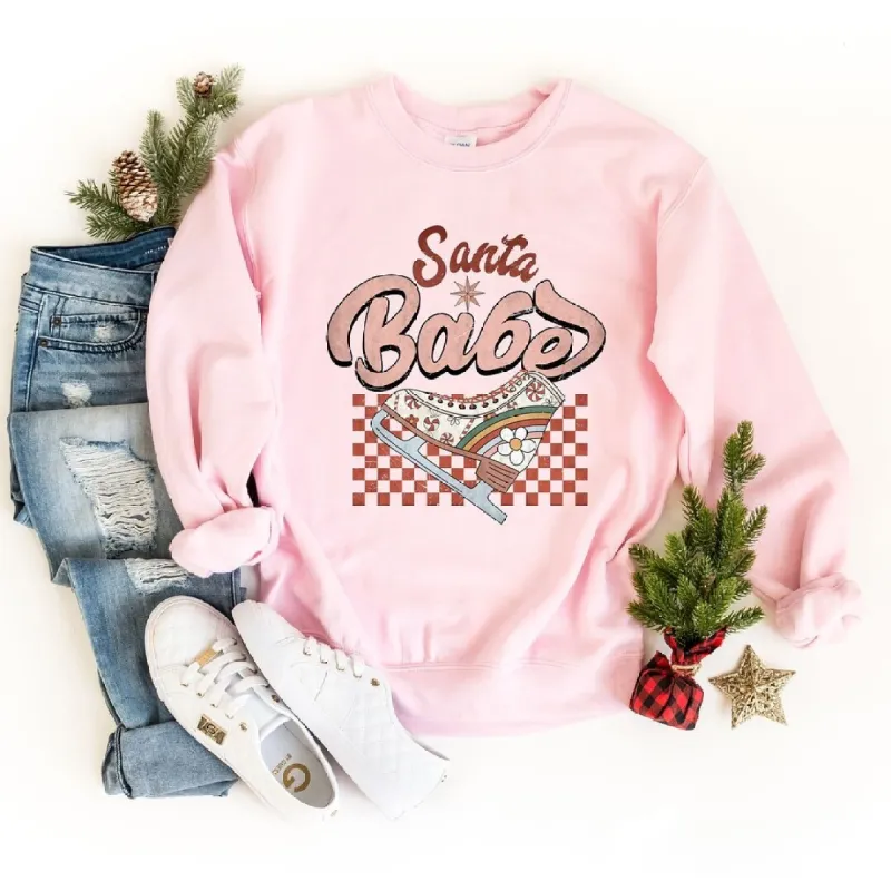 Santa Babe Graphic Sweatshirt sold by Zulily