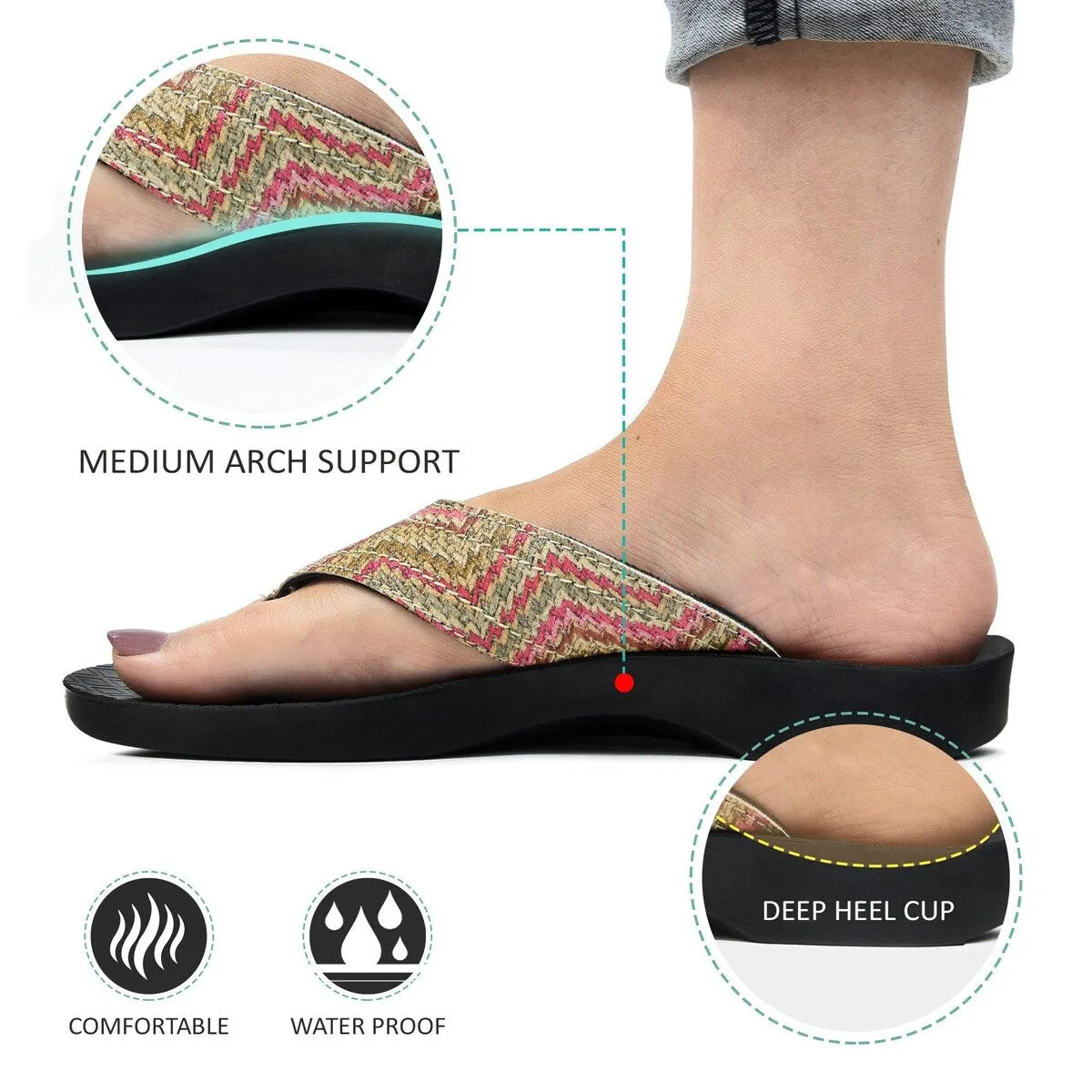 Jute - Women's Thong Sandals - S6116 - Original Aerosoft sold by Zulily product image thumbnail 3
