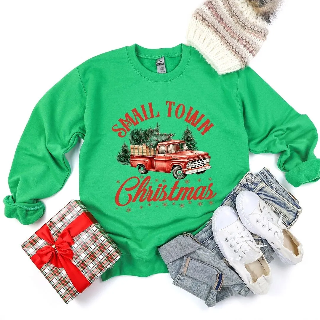 Small Town Christmas Truck Graphic Sweatshirt sold by Zulily