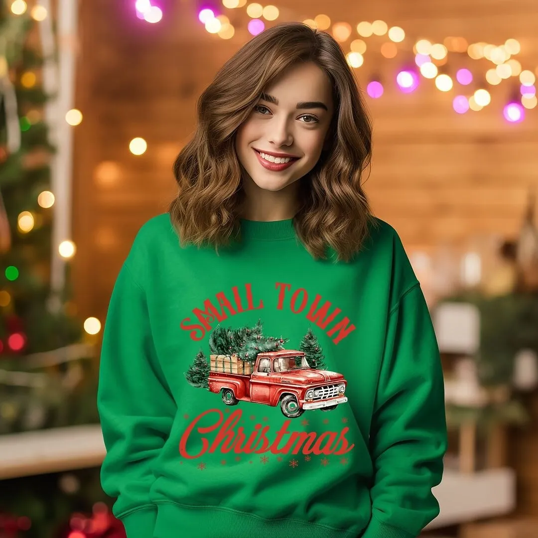 Small Town Christmas Truck Graphic Sweatshirt sold by Zulily product image thumbnail 3
