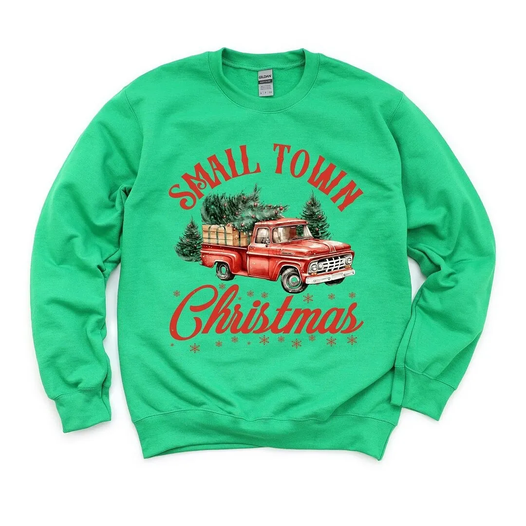 Small Town Christmas Truck Graphic Sweatshirt sold by Zulily product image thumbnail 2