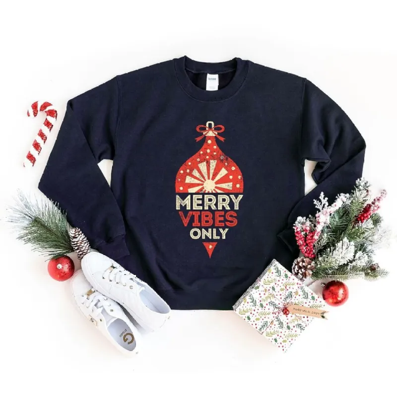 Merry Vibes Only Graphic Sweatshirt sold by Zulily