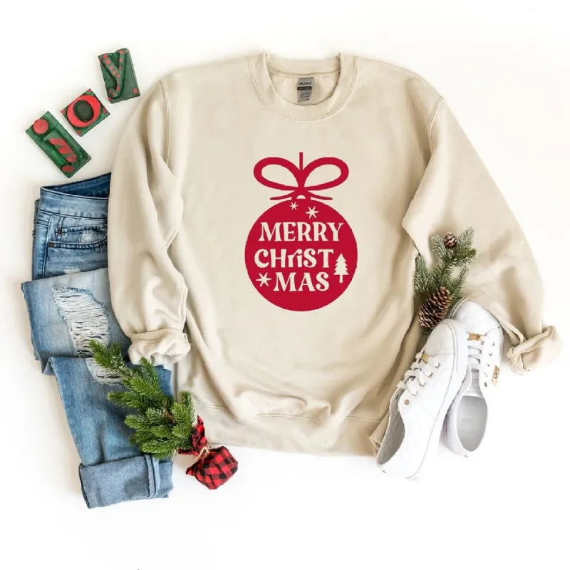 Merry Christmas Ornament Graphic Sweatshirt sold by Zulily