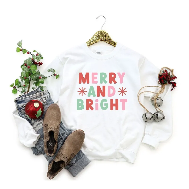 Retro Merry and Bright Stars Graphic Sweatshirt sold by Zulily