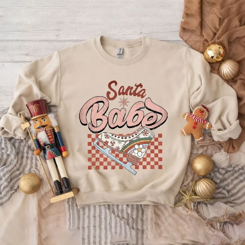 Santa Babe Graphic Sweatshirt sold by Zulily