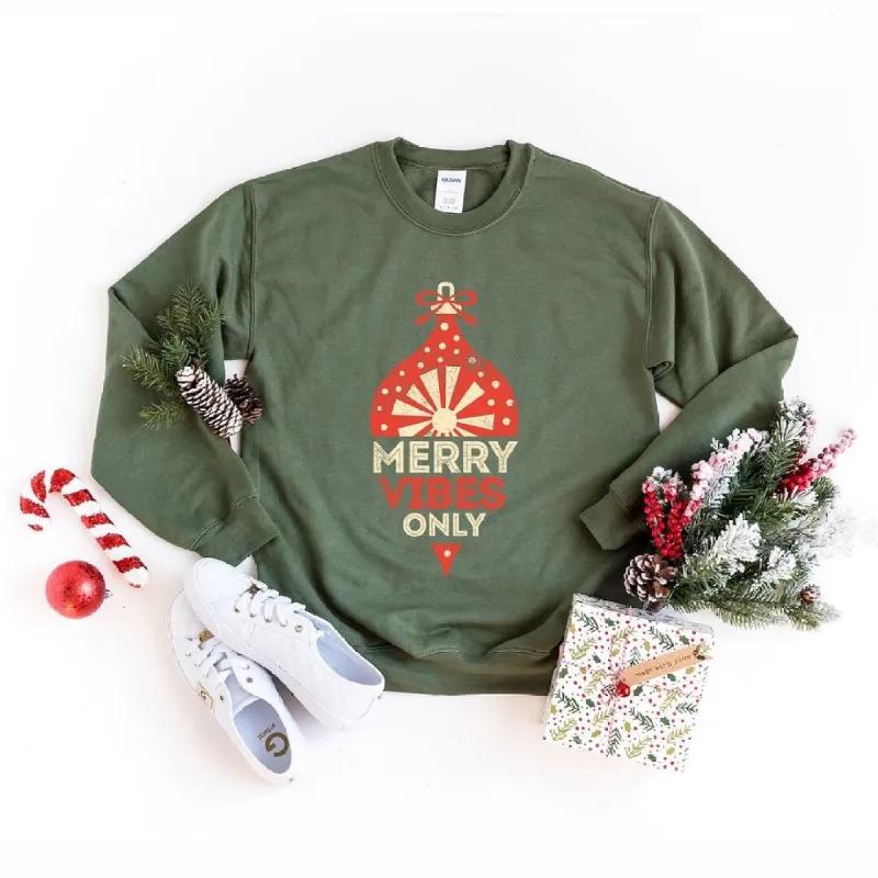 Merry Vibes Only Graphic Sweatshirt sold by Zulily