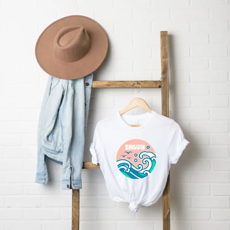 Salty Circle Short Sleeve Crewnneck Tee sold by Zulily