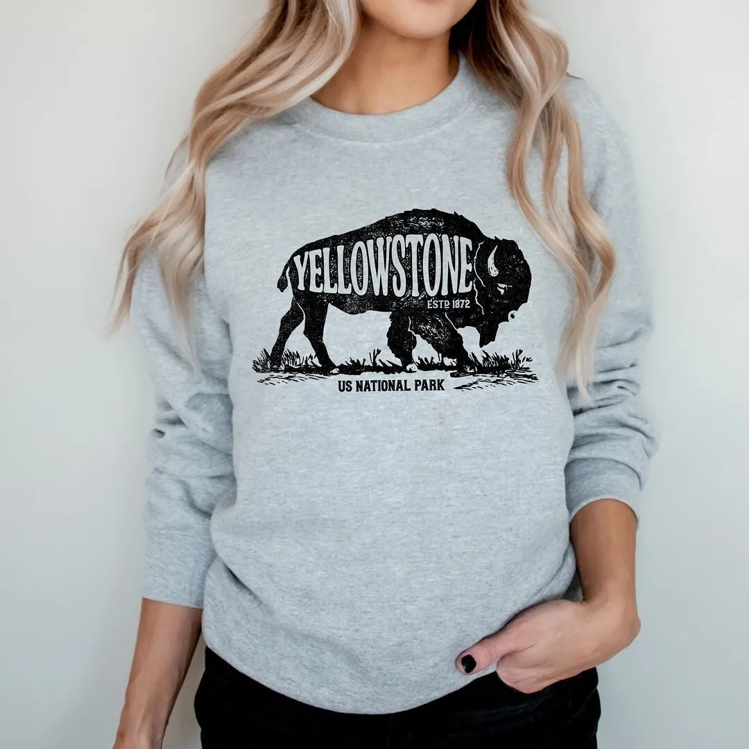 Yellowstone Bison Graphic Sweatshirt sold by Zulily product image thumbnail 3