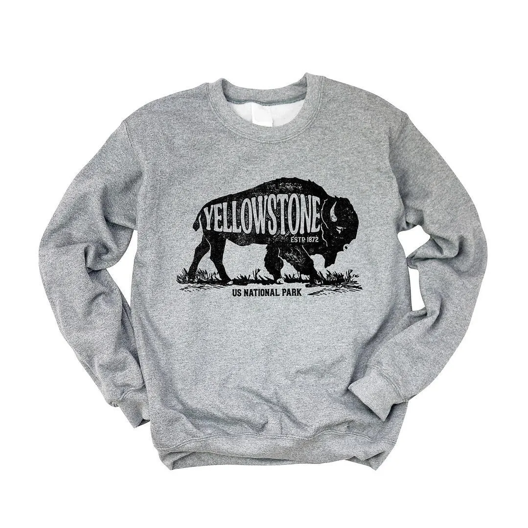 Yellowstone Bison Graphic Sweatshirt sold by Zulily product image thumbnail 2