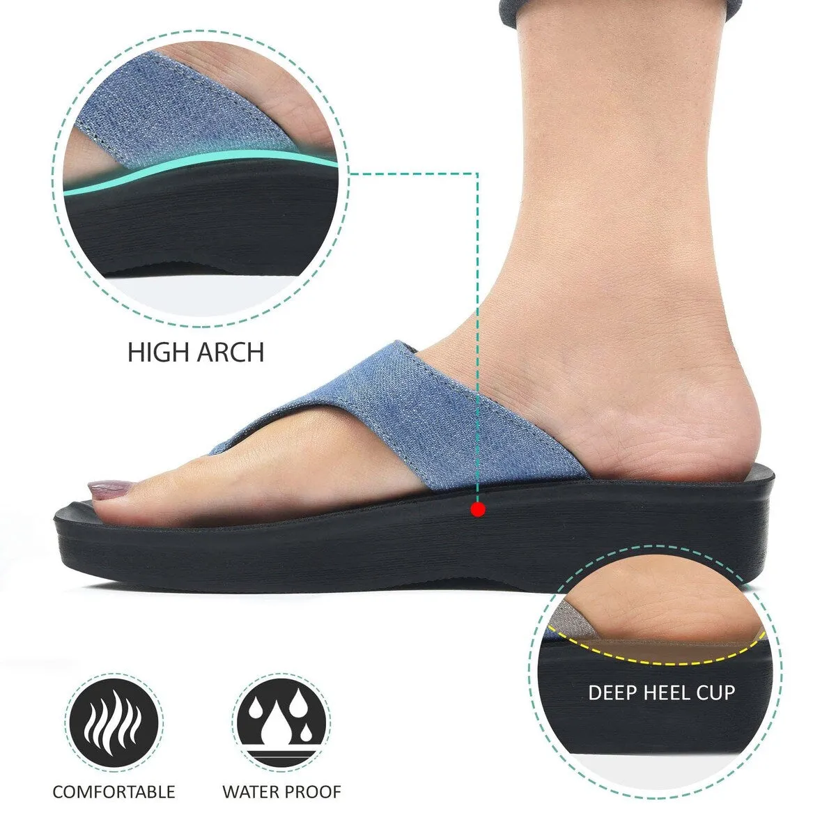 Denimre - Women's T Strap Sandals - A08C4 - Original Aerosoft sold by Zulily product image thumbnail 4