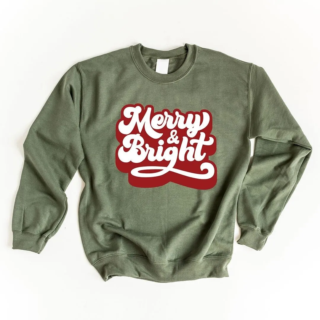 Retro Merry and Bright Graphic Sweatshirt sold by Zulily product image thumbnail 2