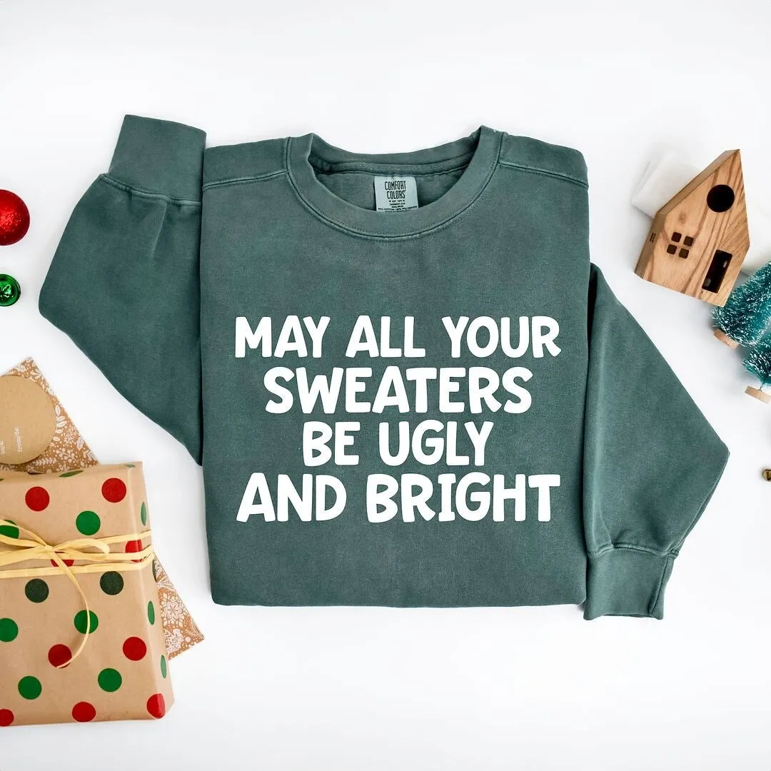 Sweaters Be Ugly and Bright Garment Dyed Sweatshirt sold by Zulily