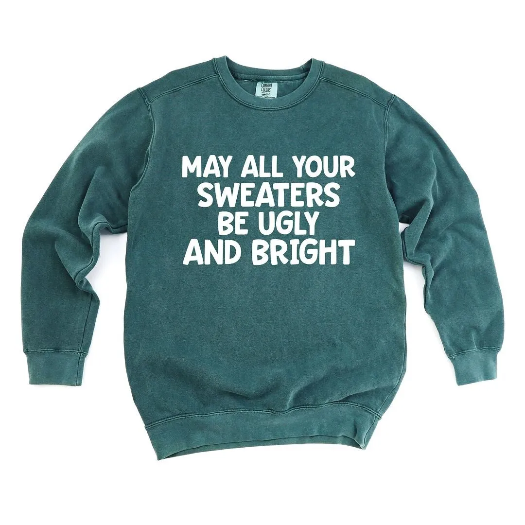 Sweaters Be Ugly and Bright Garment Dyed Sweatshirt sold by Zulily product image thumbnail 2