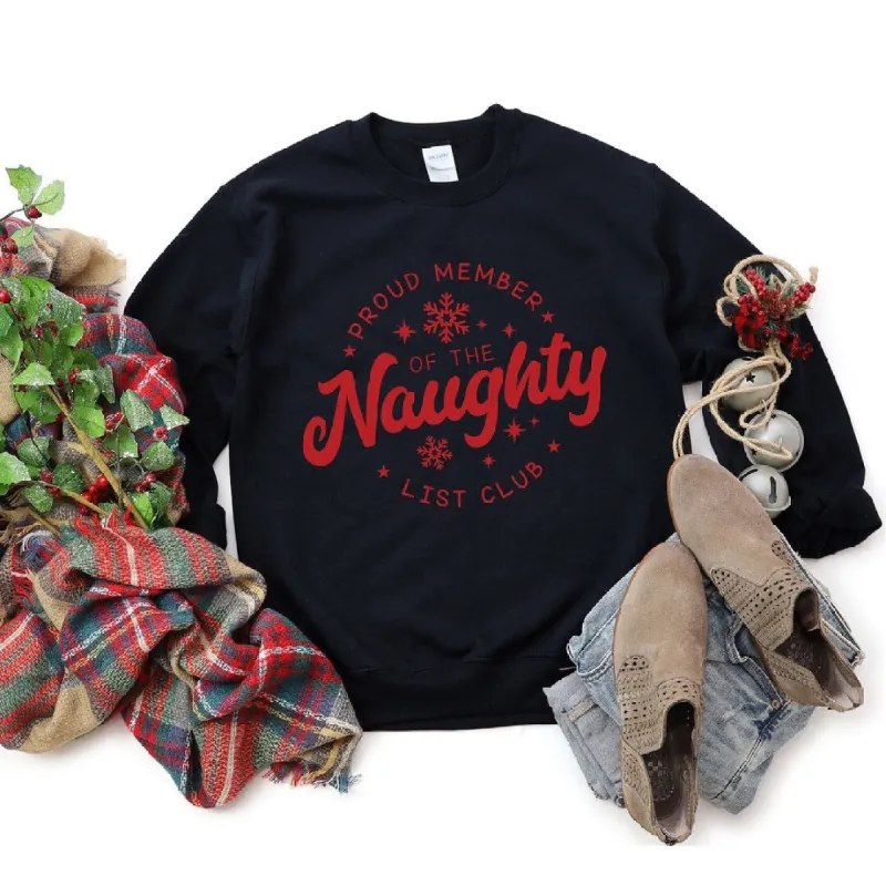 Proud Member Naughty Club Graphic Sweatshirt sold by Zulily