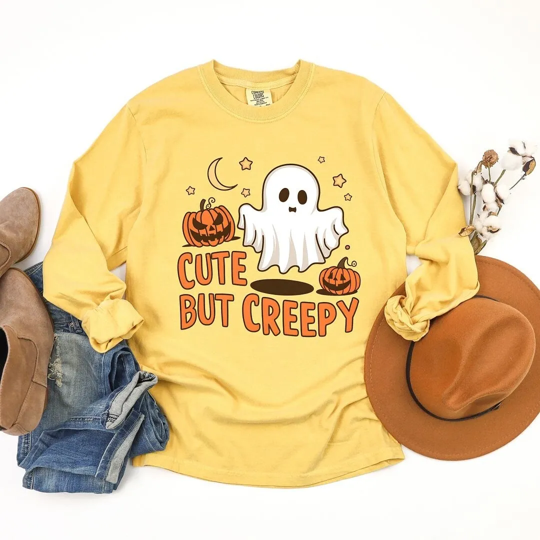 Cute But Creepy Garment Dyed Long Sleeve sold by Zulily
