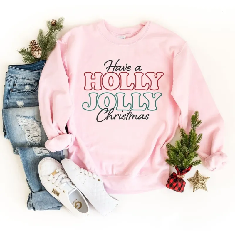 Have A Holly Jolly Christmas Graphic Sweatshirt sold by Zulily