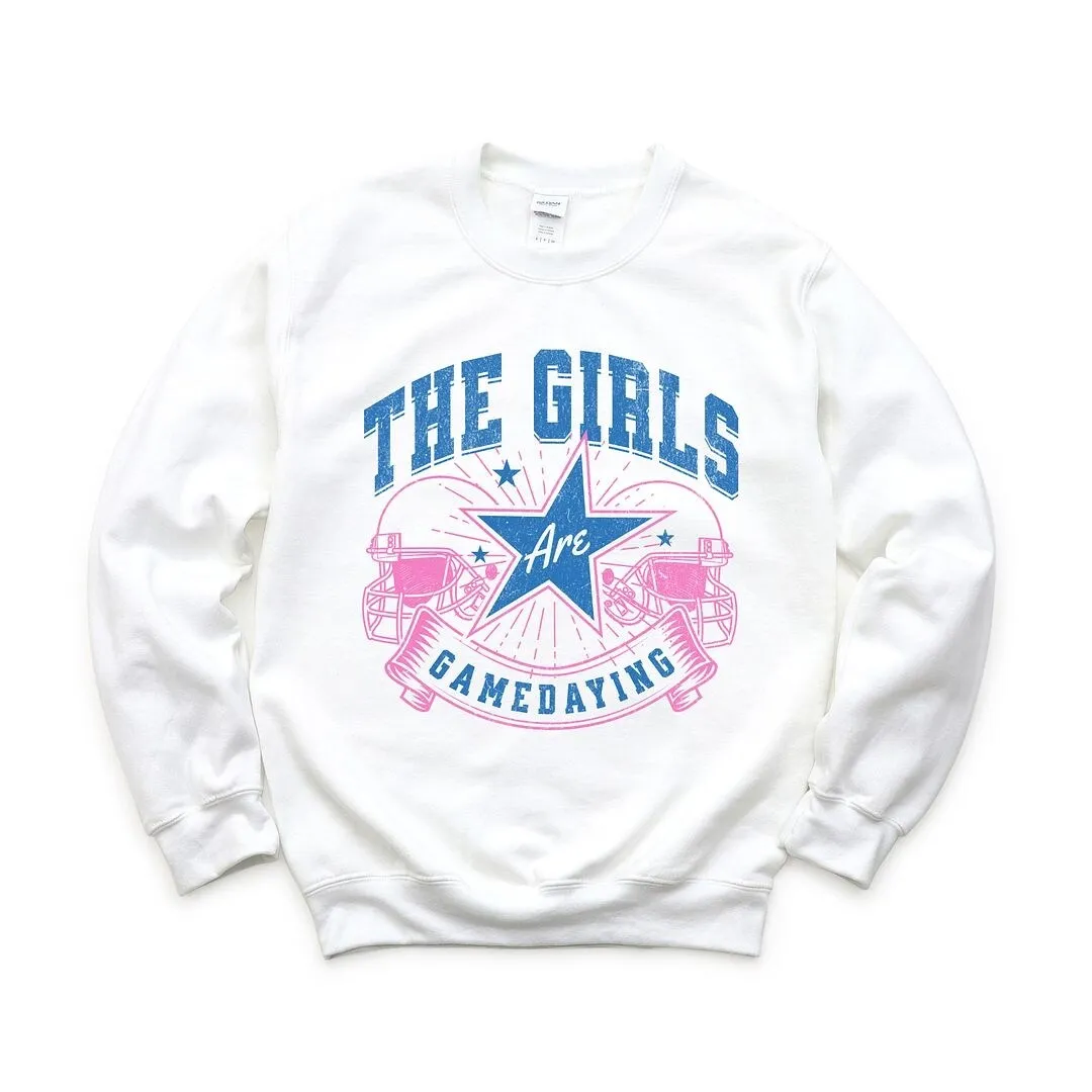 The Girls Are Game Daying Graphic Sweatshirt sold by Zulily product image thumbnail 2