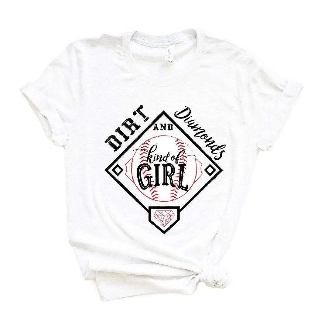 Dirt and Diamonds Kinda Girl Short Sleeve Crewnneck Tee sold by Zulily product image thumbnail 2