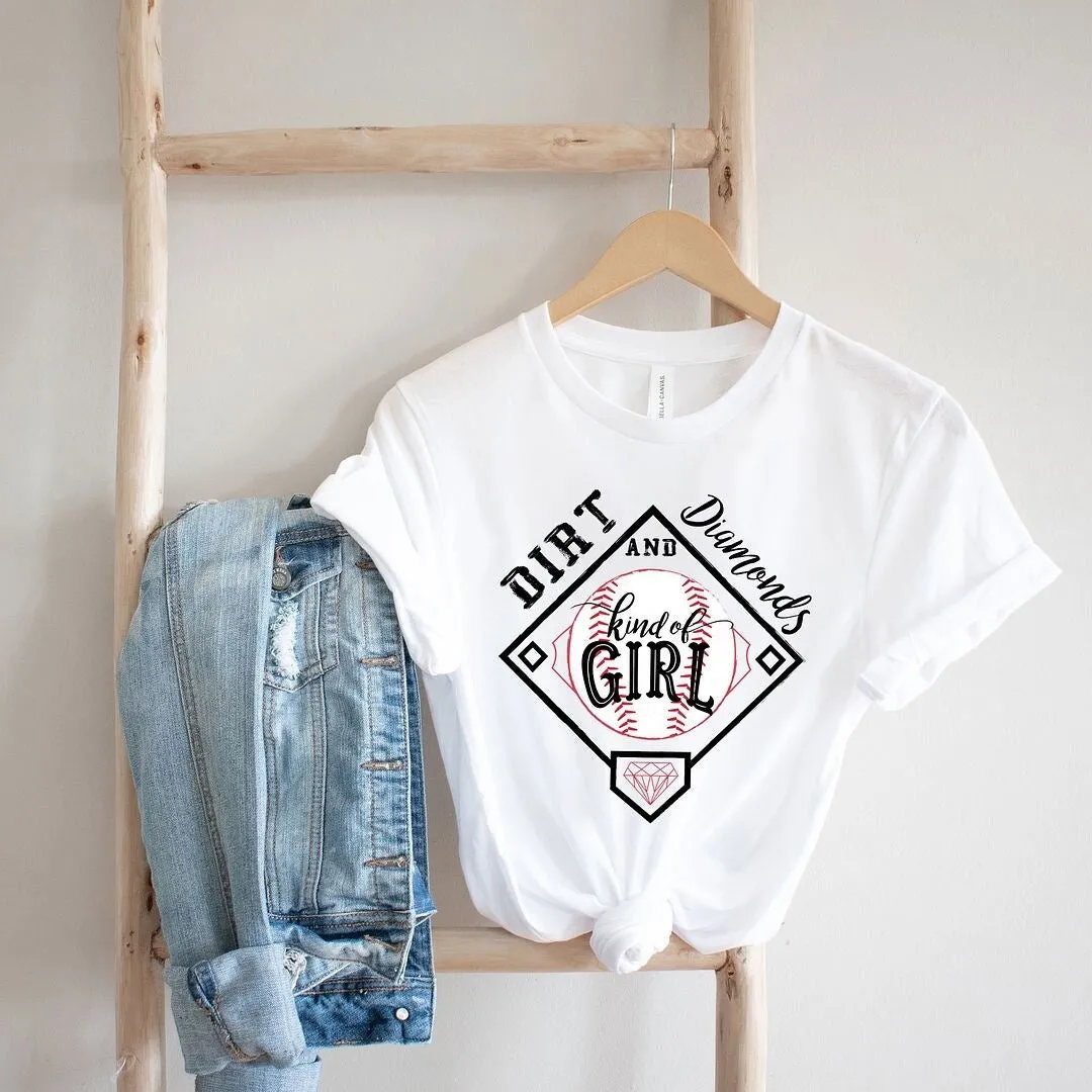 Dirt and Diamonds Kinda Girl Short Sleeve Crewnneck Tee sold by Zulily