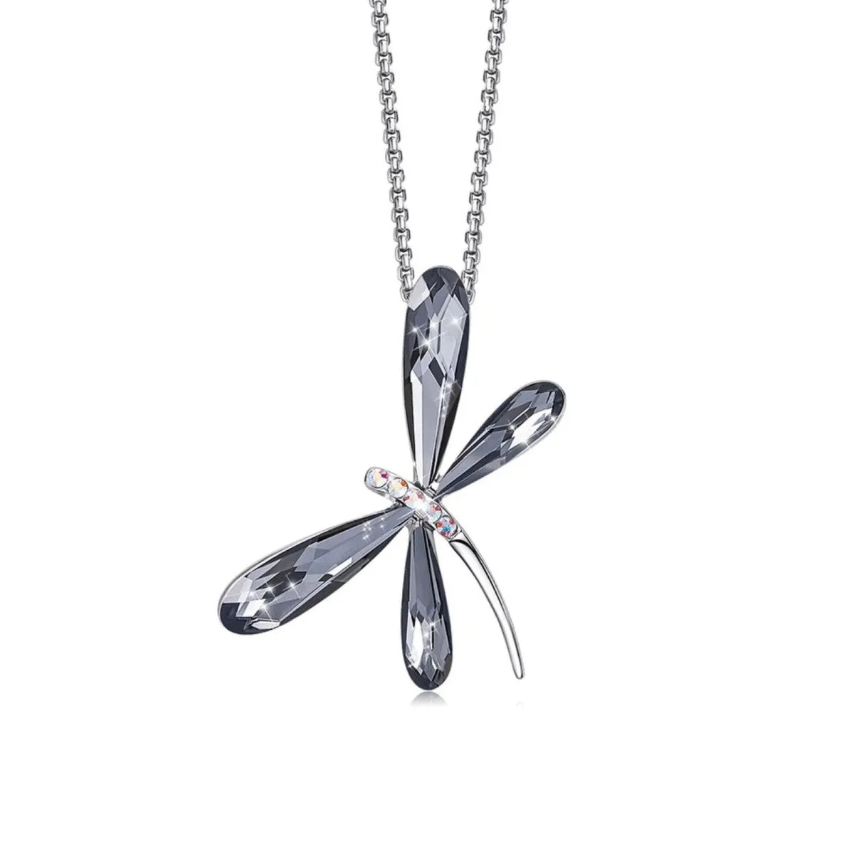 Crystal Dragonfly Pendant Necklace sold by Zulily product image thumbnail 3