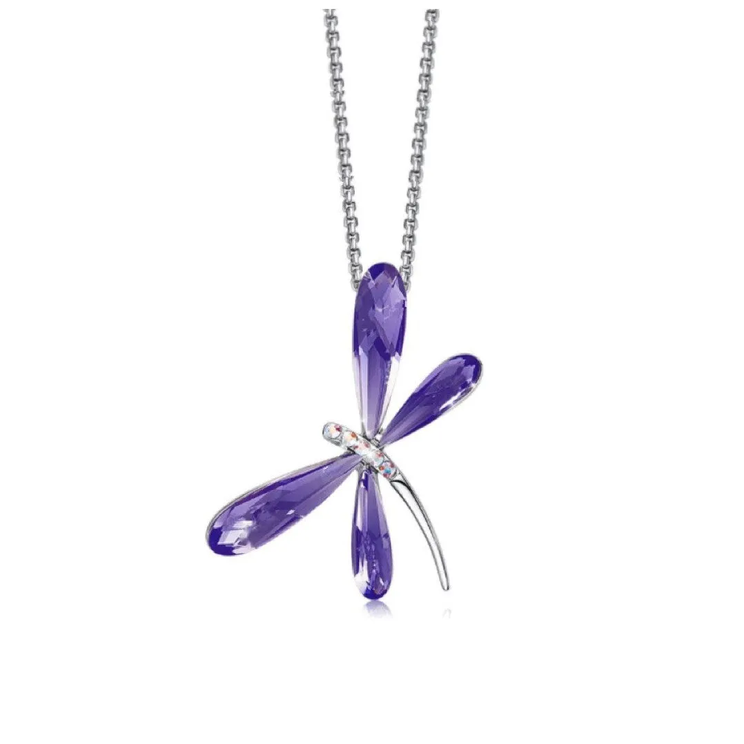 Crystal Dragonfly Pendant Necklace sold by Zulily product image thumbnail 4