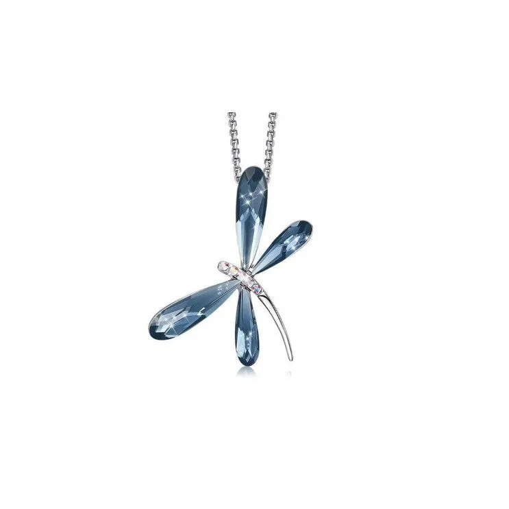 Crystal Dragonfly Pendant Necklace sold by Zulily
