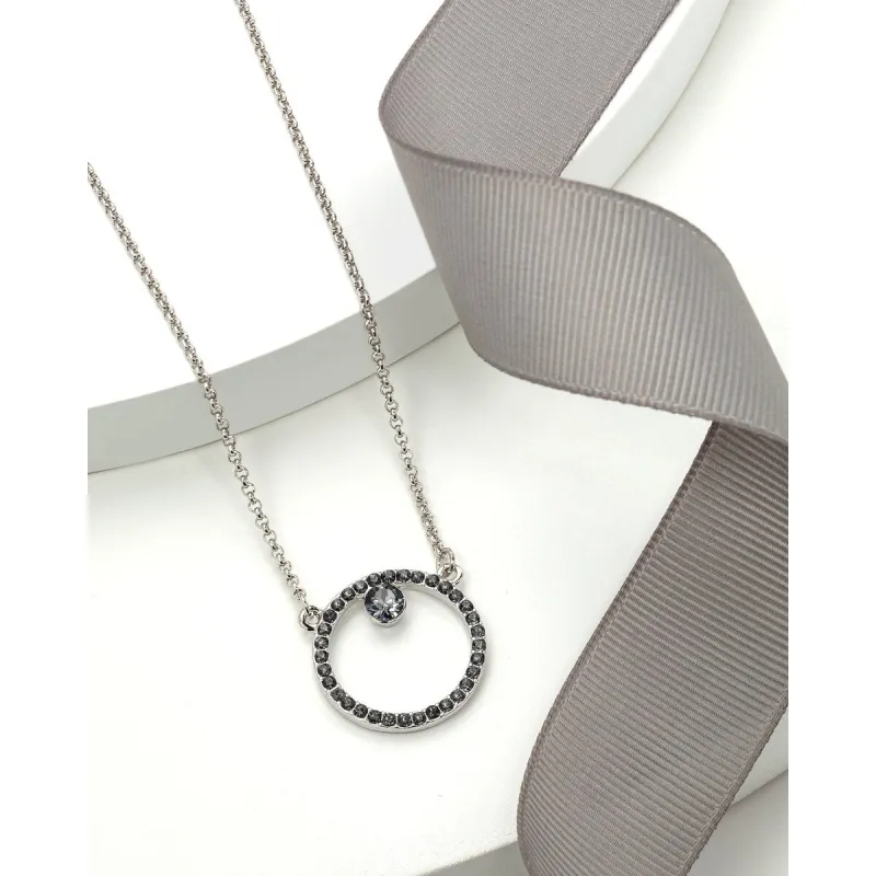 Open Circle Crystal Pave Pendant Necklace sold by Zulily