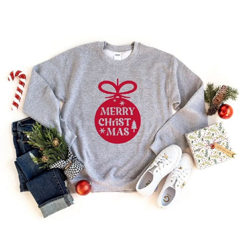 Merry Christmas Ornament Graphic Sweatshirt sold by Zulily
