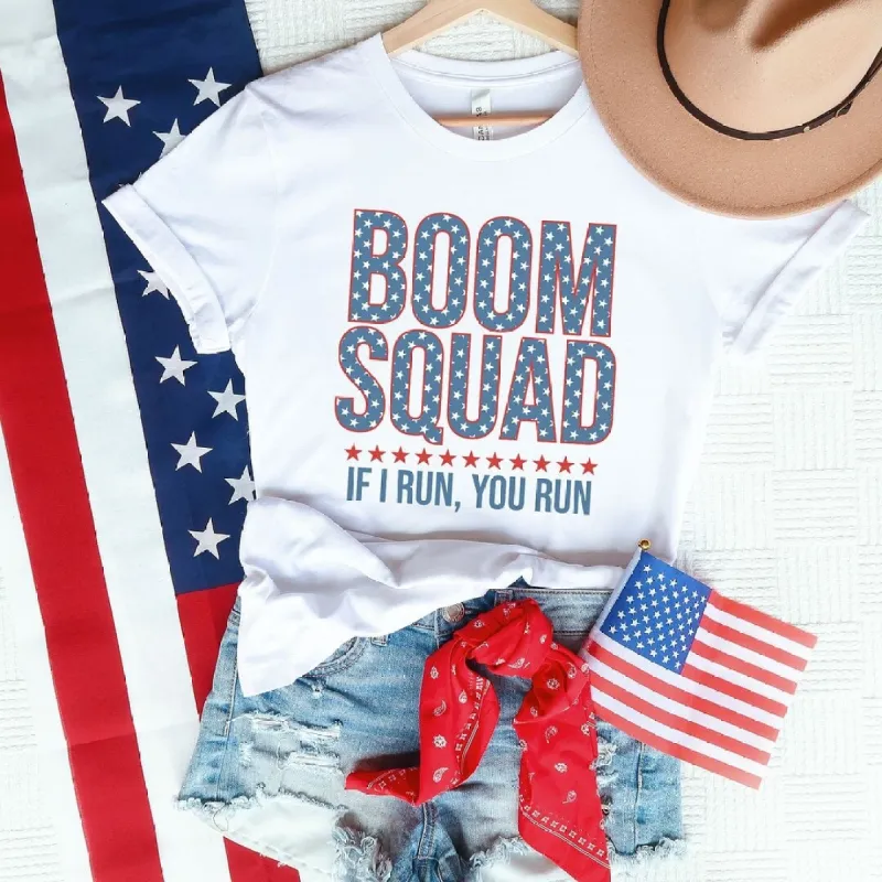 Boom Squad Varsity Stars Short Sleeve Crewnneck Tee sold by Zulily
