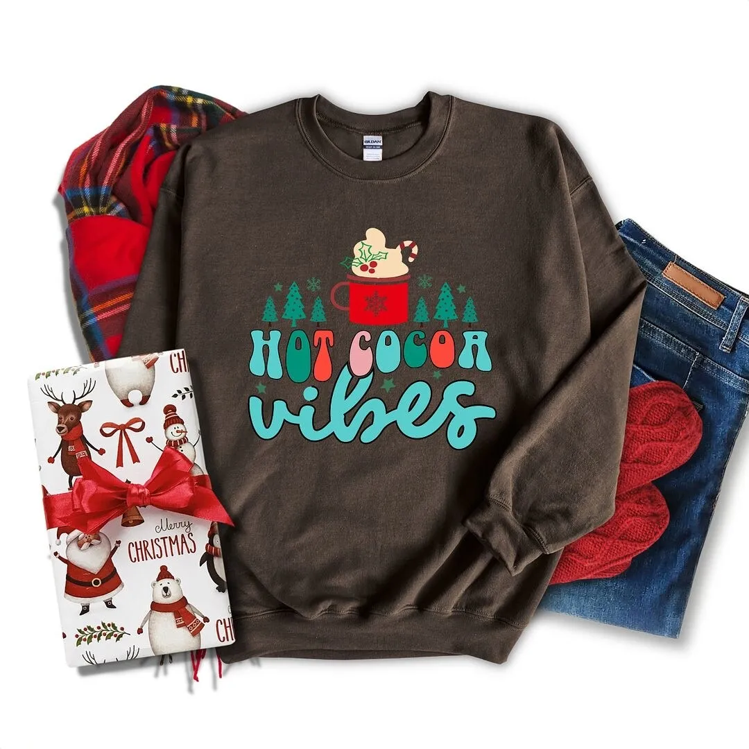 Retro Hot Cocoa Vibes Graphic Sweatshirt sold by Zulily