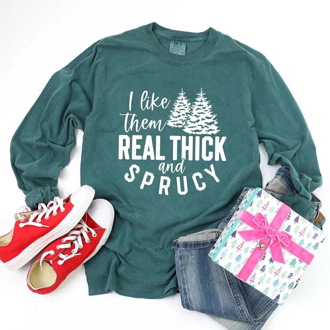 Real Thick and Sprucy Garment Dyed Long Sleeve sold by Zulily