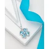 Crystal Four Leaf Clover Pendant Necklace sold by Zulily