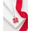 Crystal Four Leaf Clover Pendant Necklace sold by Zulily