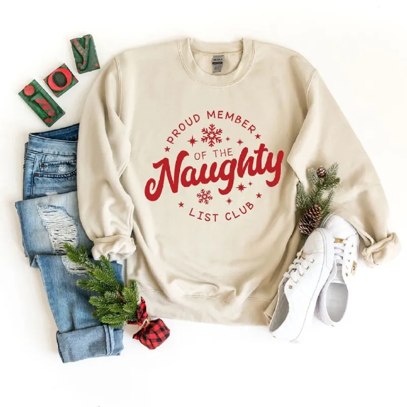 Proud Member Naughty Club Graphic Sweatshirt sold by Zulily