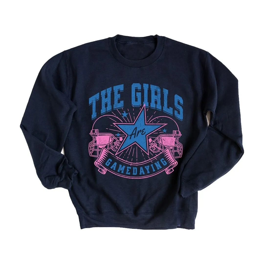 The Girls Are Game Daying Graphic Sweatshirt sold by Zulily product image thumbnail 2