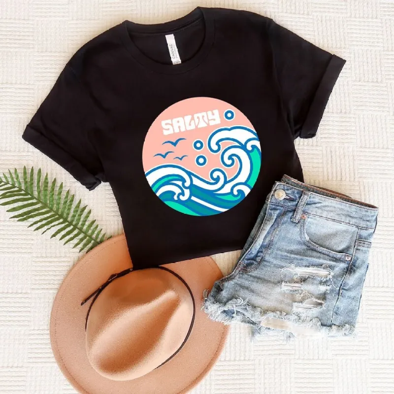 Salty Circle Short Sleeve Crewnneck Tee sold by Zulily