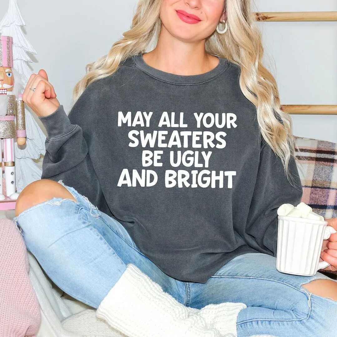 Sweaters Be Ugly and Bright Garment Dyed Sweatshirt sold by Zulily product image thumbnail 3