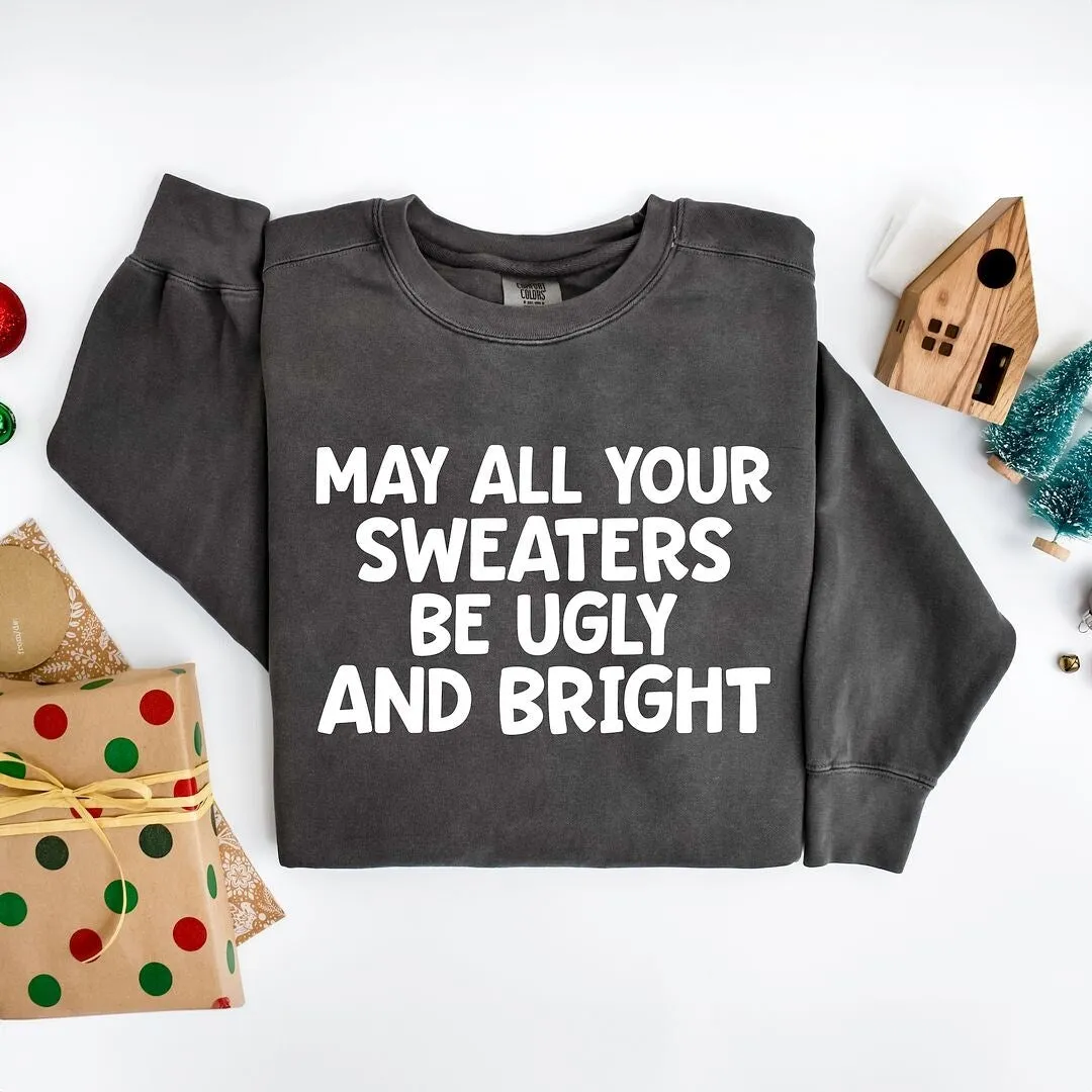 Sweaters Be Ugly and Bright Garment Dyed Sweatshirt sold by Zulily