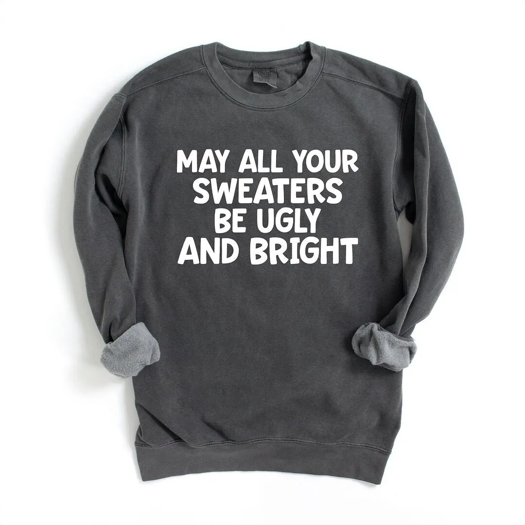 Sweaters Be Ugly and Bright Garment Dyed Sweatshirt sold by Zulily product image thumbnail 2